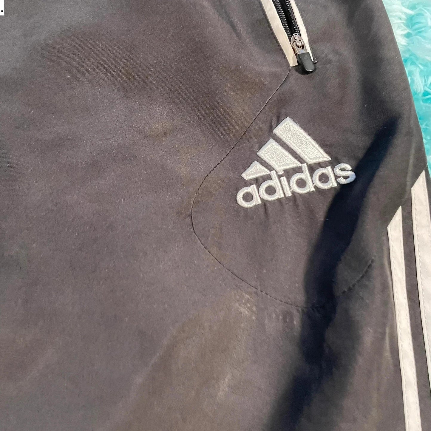 Vintage 00s Black Adidas Tracksuit Bottoms - XL
