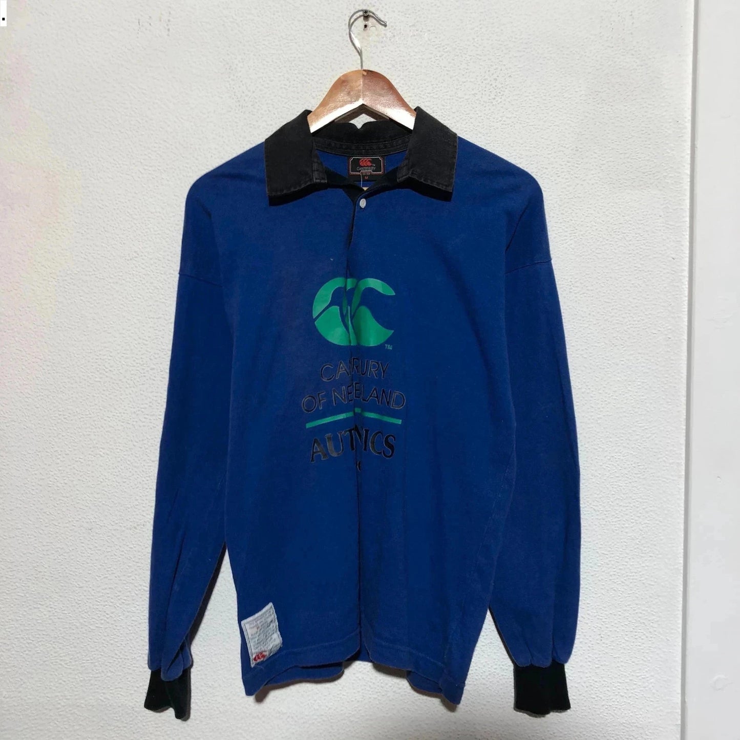 Vintage 90s Blue Canterbury Rugby Shirt - Medium