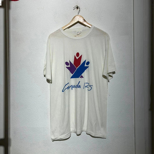 Vintage 90s Canada 125 Confederation Graphic T Shirt - XL