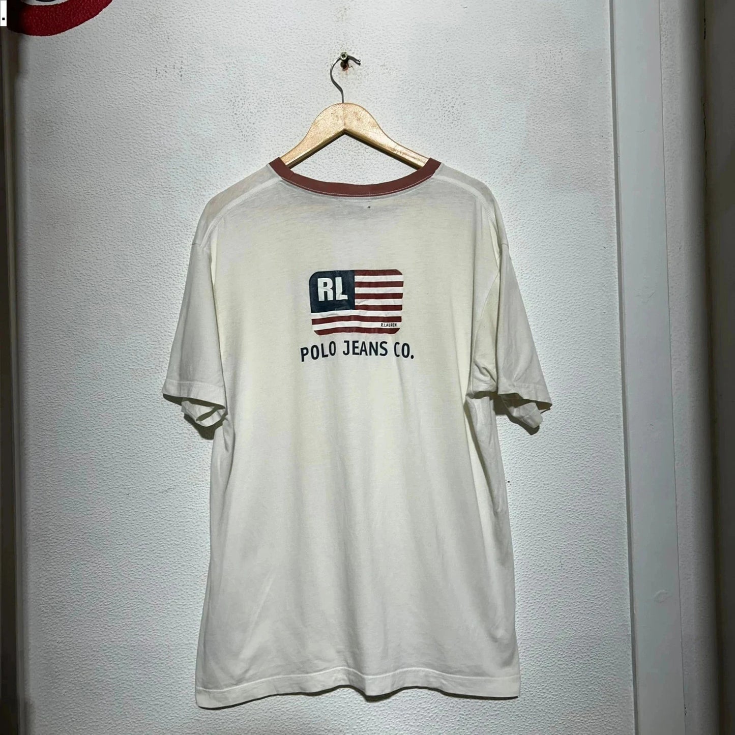 Vintage 90s White Polo Jeans Ralph Lauren - XL