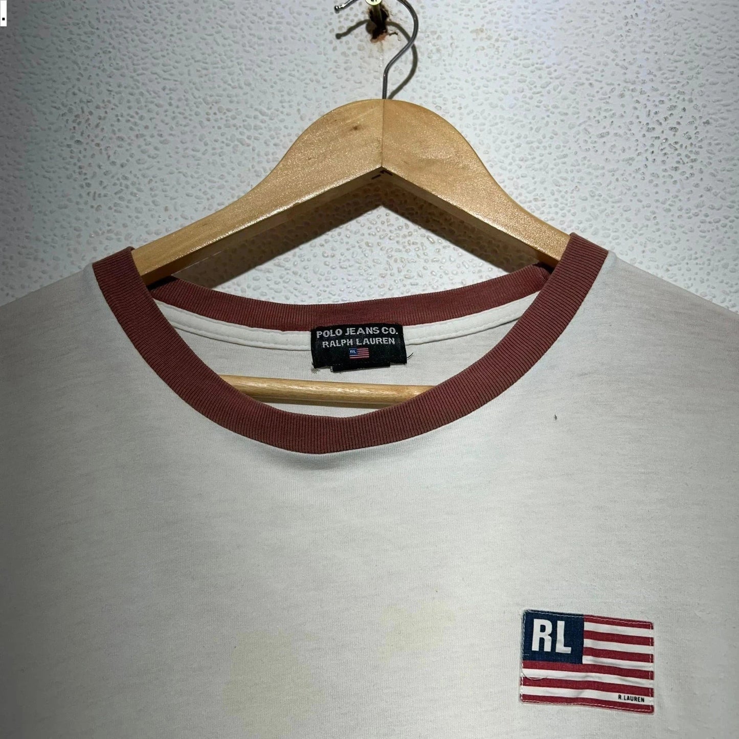 Vintage 90s White Polo Jeans Ralph Lauren - XL