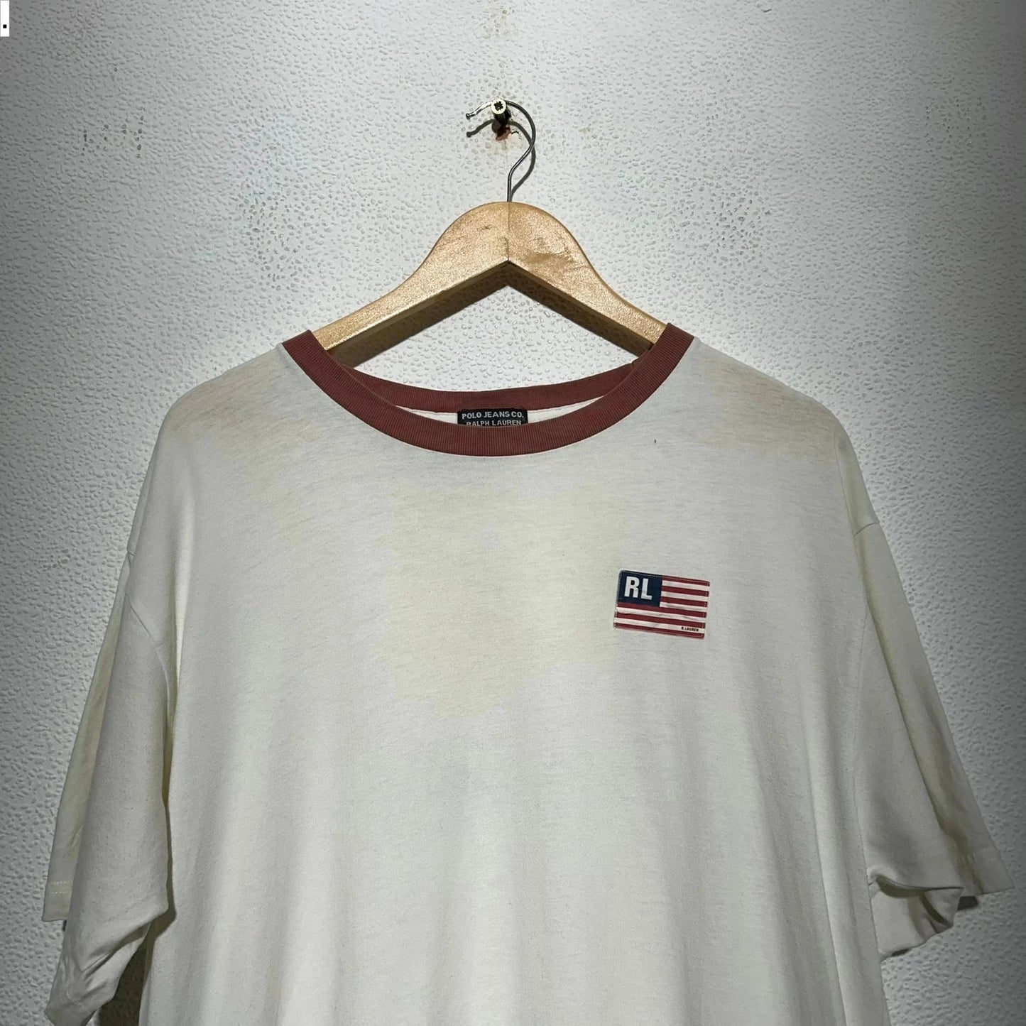 Vintage 90s White Polo Jeans Ralph Lauren - XL