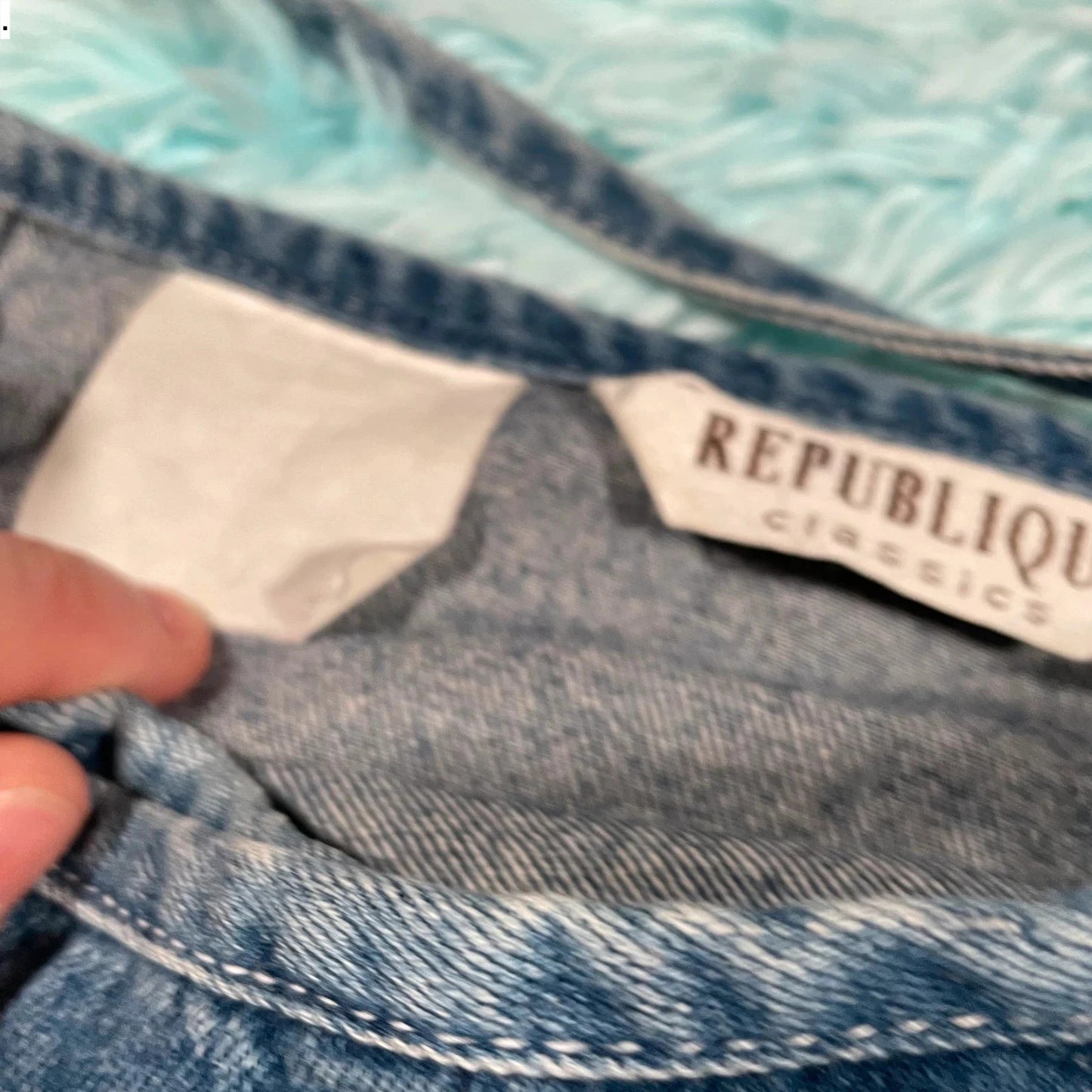 Vintage 90s Denim Wrap Skirt Mini
