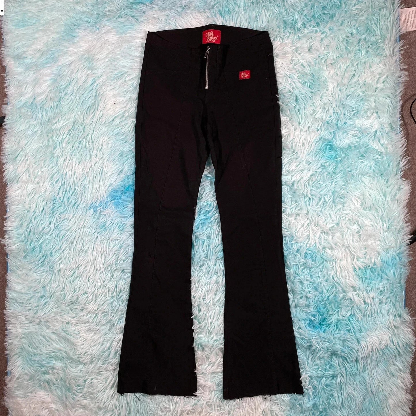 Vintage 00s Y2K Black Miss Sexy Trousers - Size 10