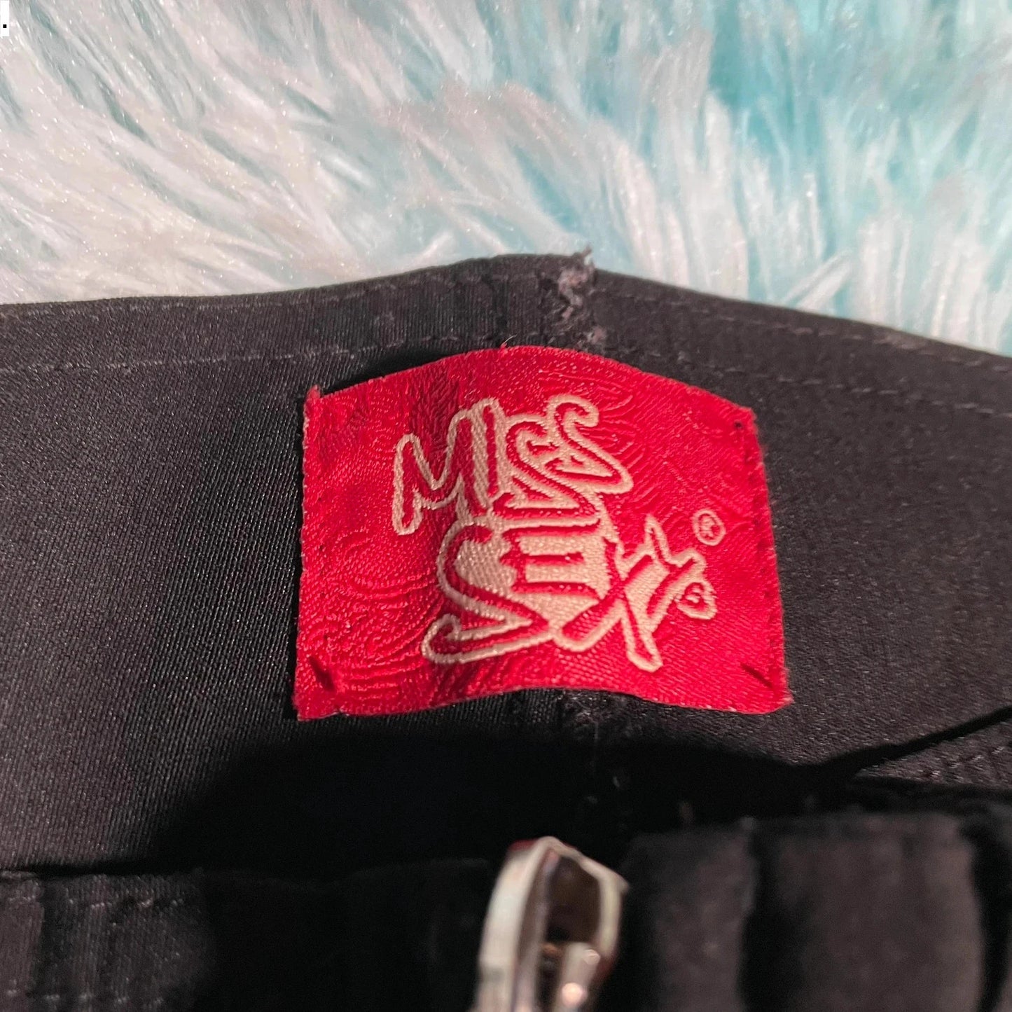 Vintage 00s Y2K Black Miss Sexy Trousers - Size 10