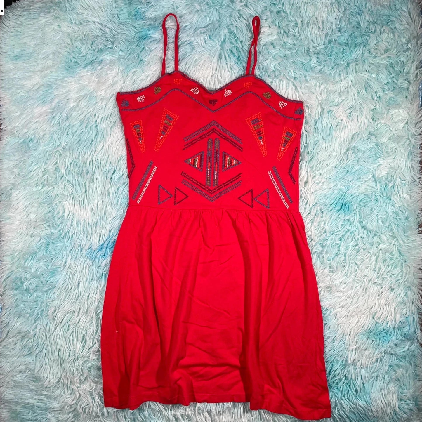 Vintage 00s Y2K Red Cami Top Ocean Club - Size 14