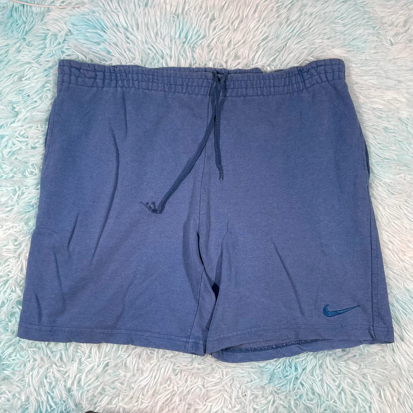 Vintage 90s Blue Nike Shorts Joggers Running - Large