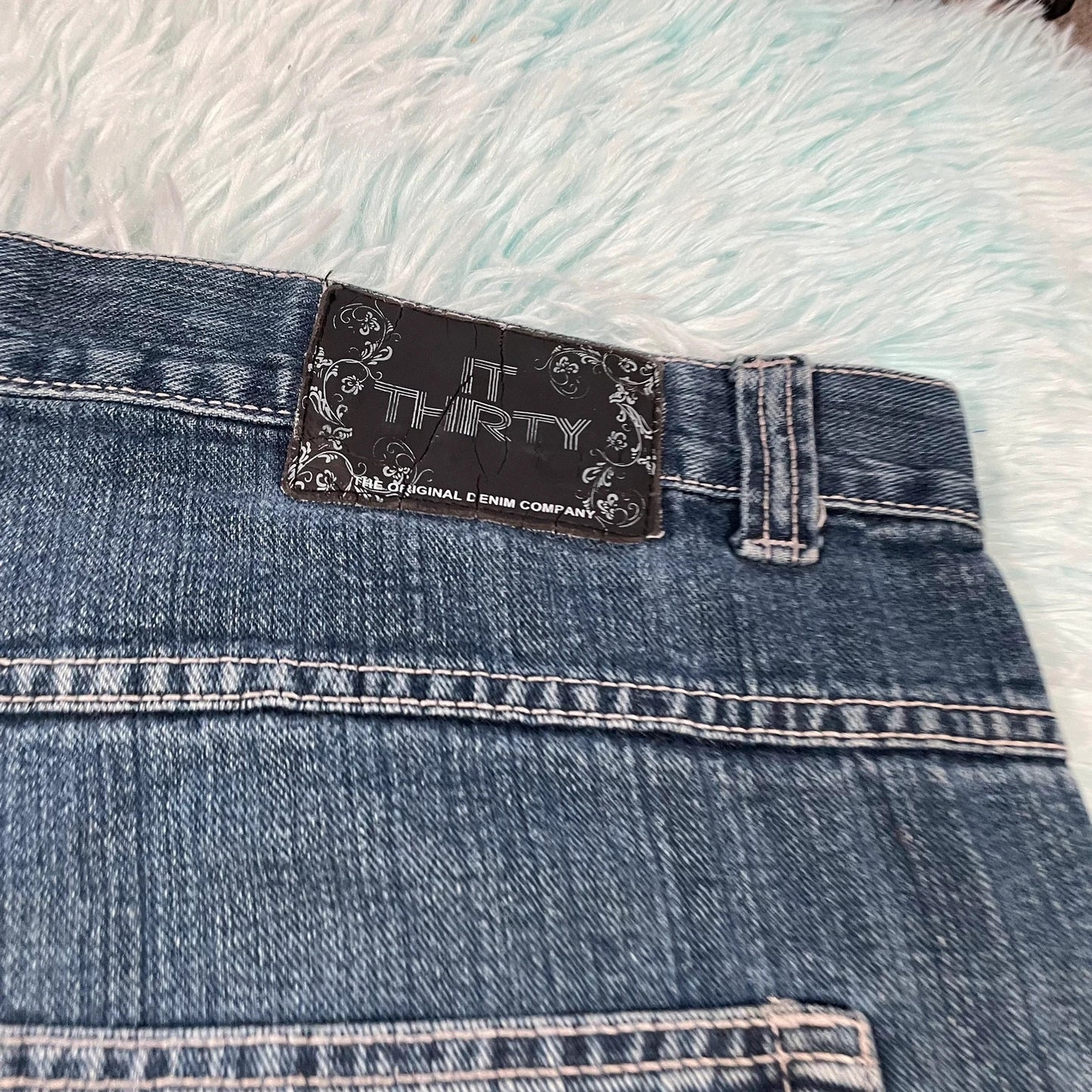 Vintage 90s Baggy Jean Short Denim Jorts - 40W
