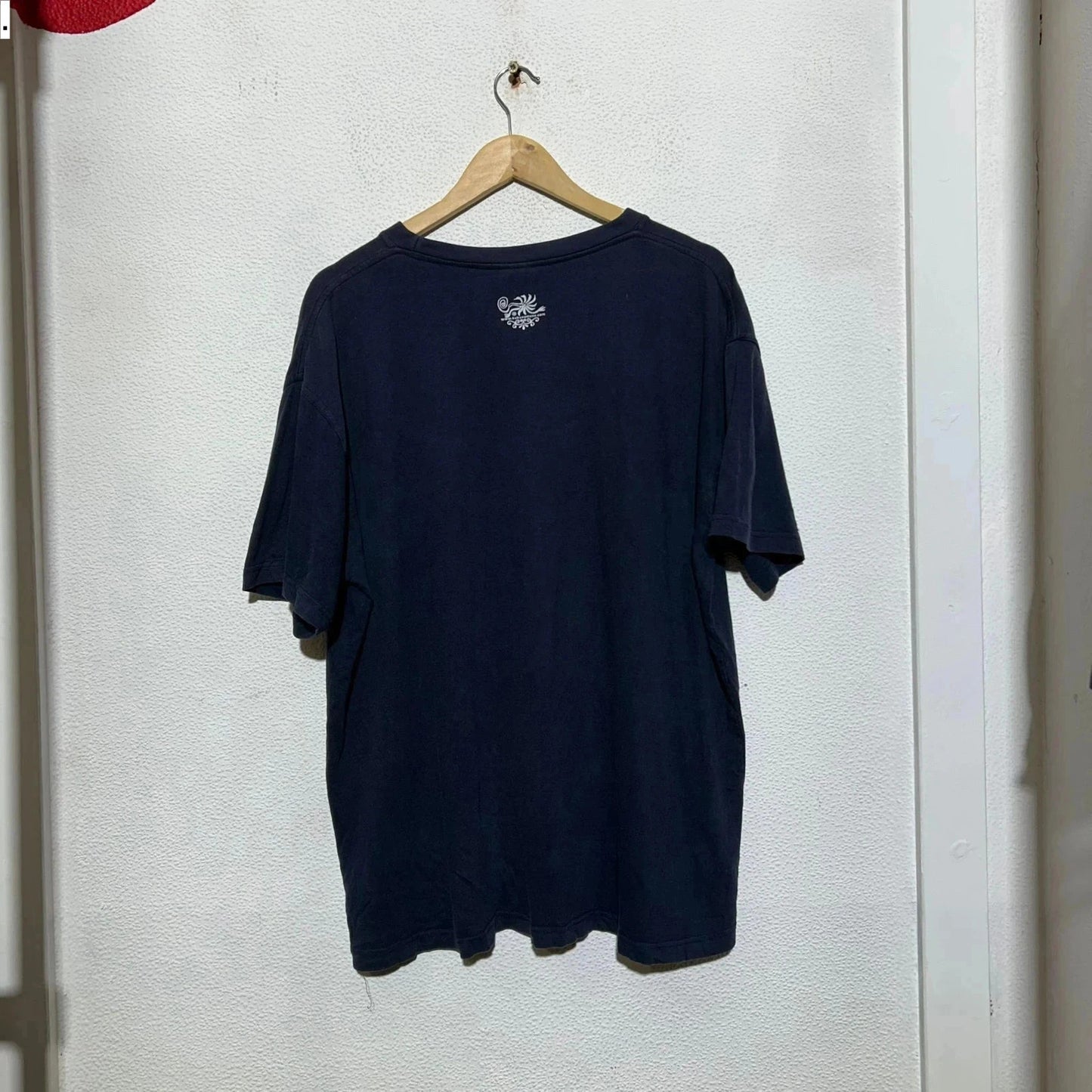 Vintage 00s Navy Funny Graphic T Shirt - XXL