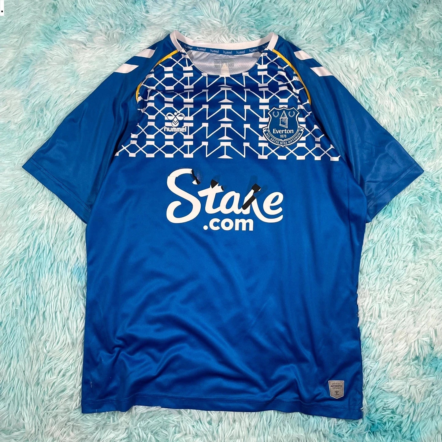 Everton Shirt Hummel Home Kit Stakes - XL