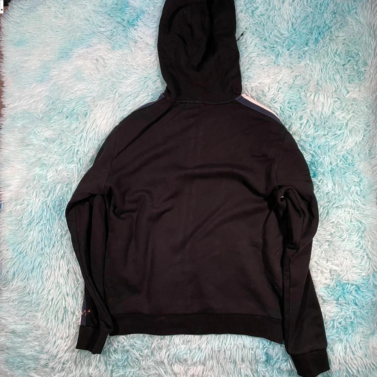 Black Lacoste Full Zip Hoodie - Medium