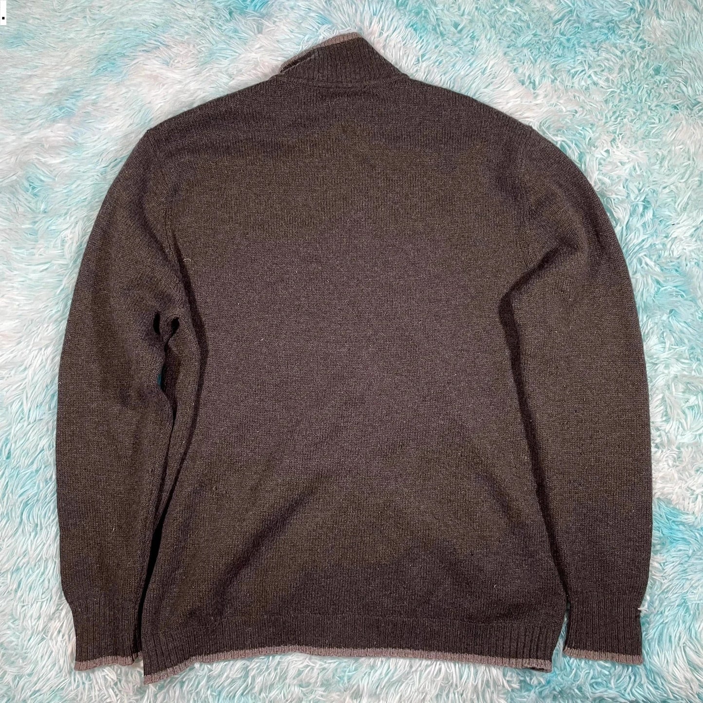 Dark Grey Patagonia Knitted Jumper Full Zip - XL