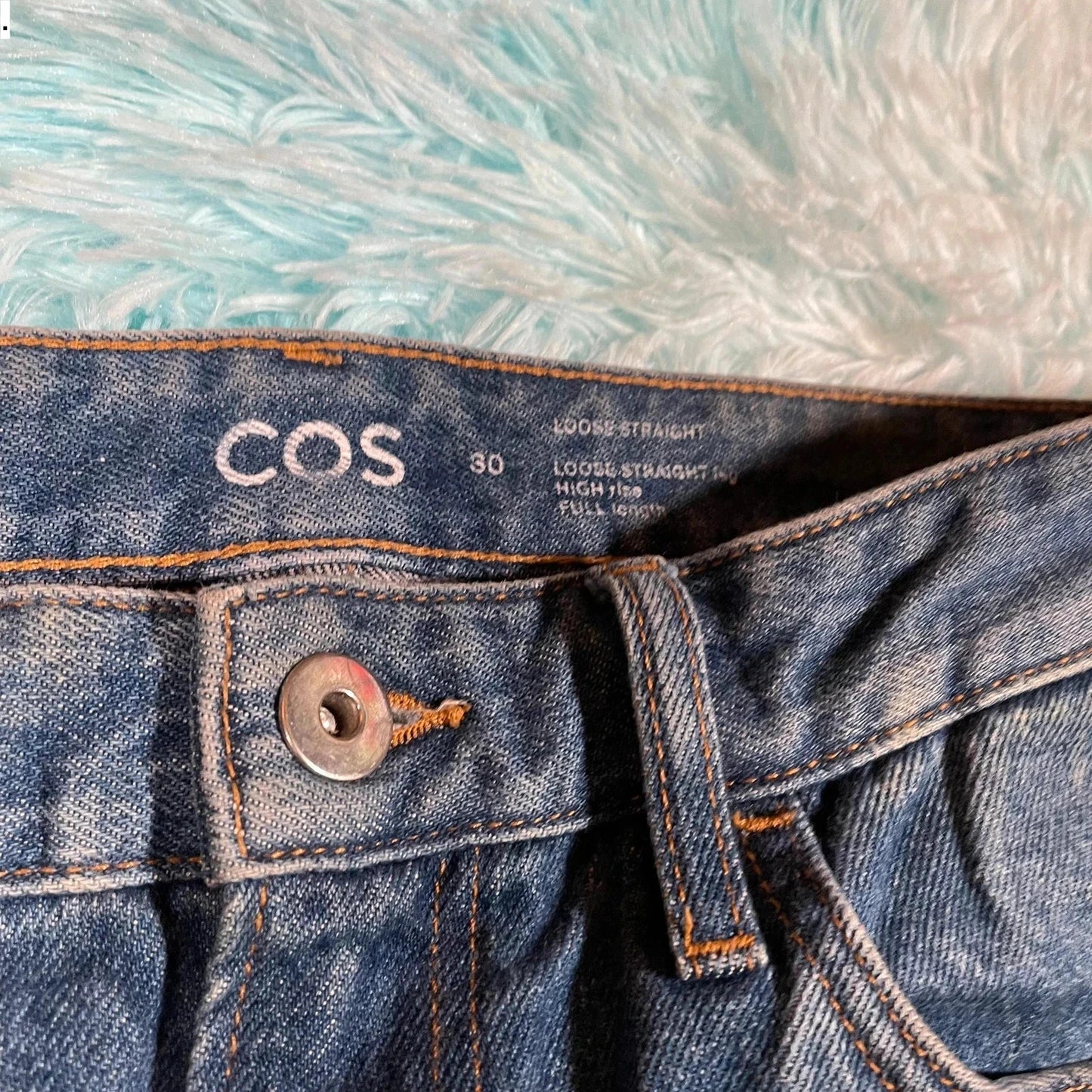 Blue Cos Jeans Loose Straight Selvedge - 30W 32L