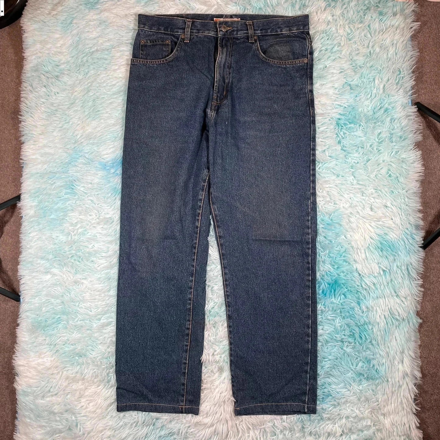 Vintage 00s MW Jeans Straight Leg - 34W 31L