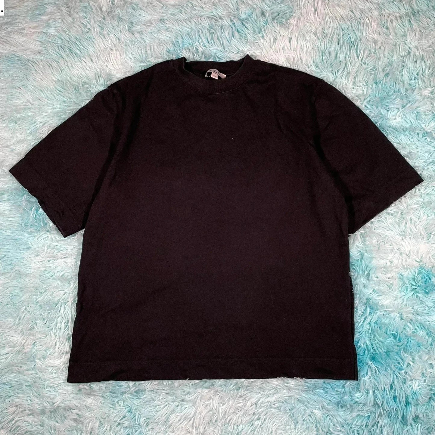 Black Cos Heavyweight Plain T Shirt - Small