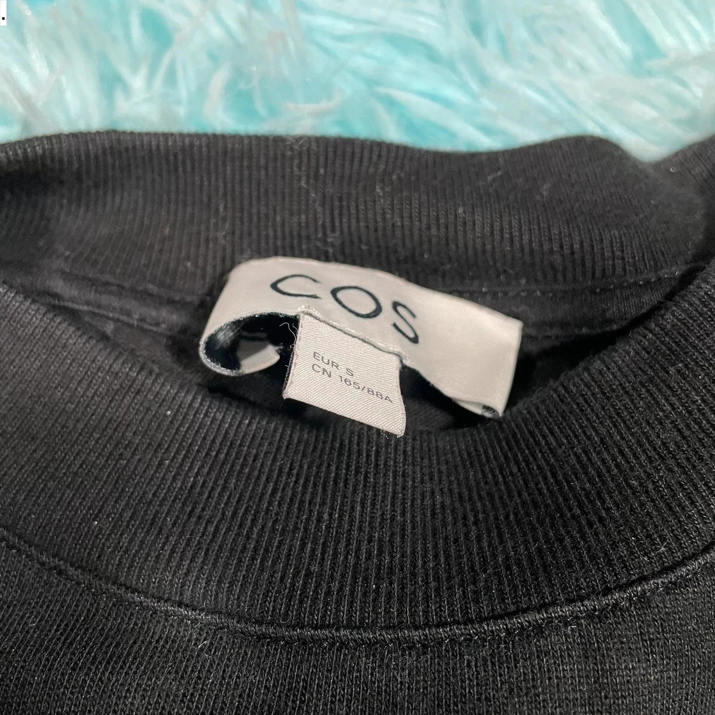 Black Cos Heavyweight Plain T Shirt - Small