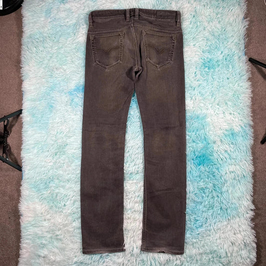 Grey Diesel Jeans Slim Straight Leg - 29W 32L