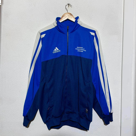 Vintage 90s Navy & Blue Adidas Track Jacket - XL