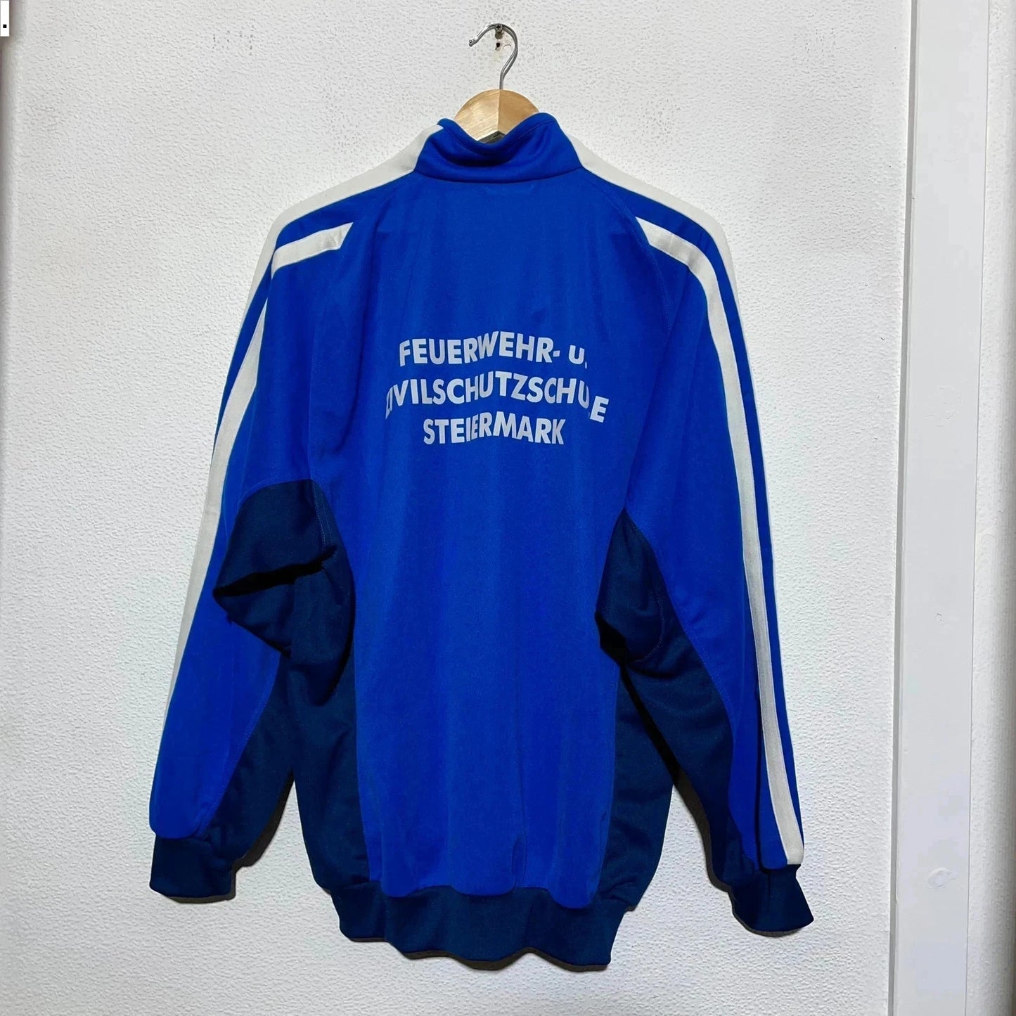 Vintage 90s Navy & Blue Adidas Track Jacket - XL