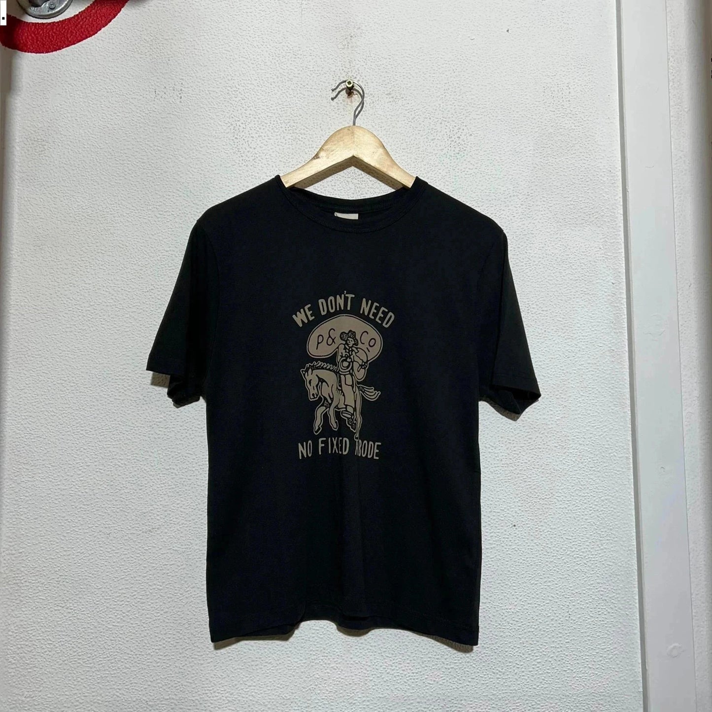 Black P&Co Graphic T Shirt - Size 10