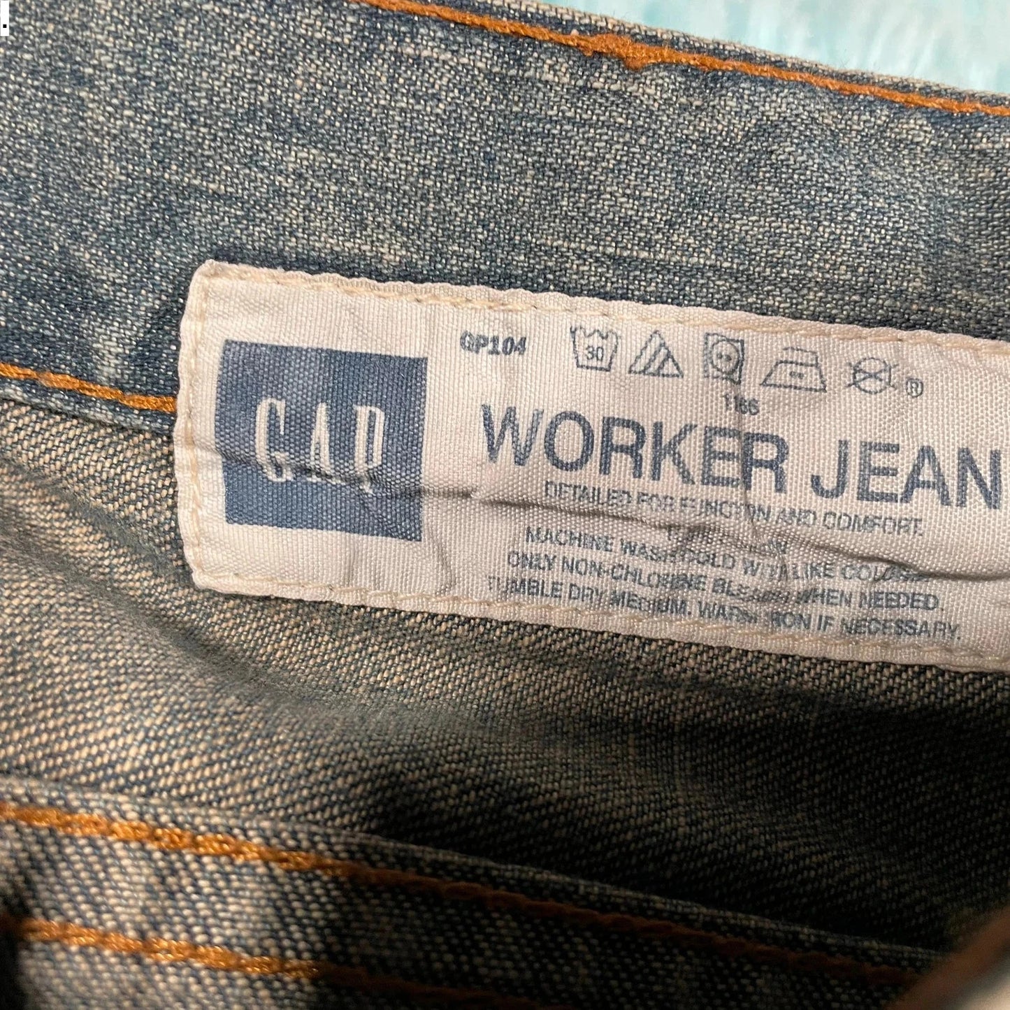 Vintage Blue Gap Workwear Jeans - 32W 32L