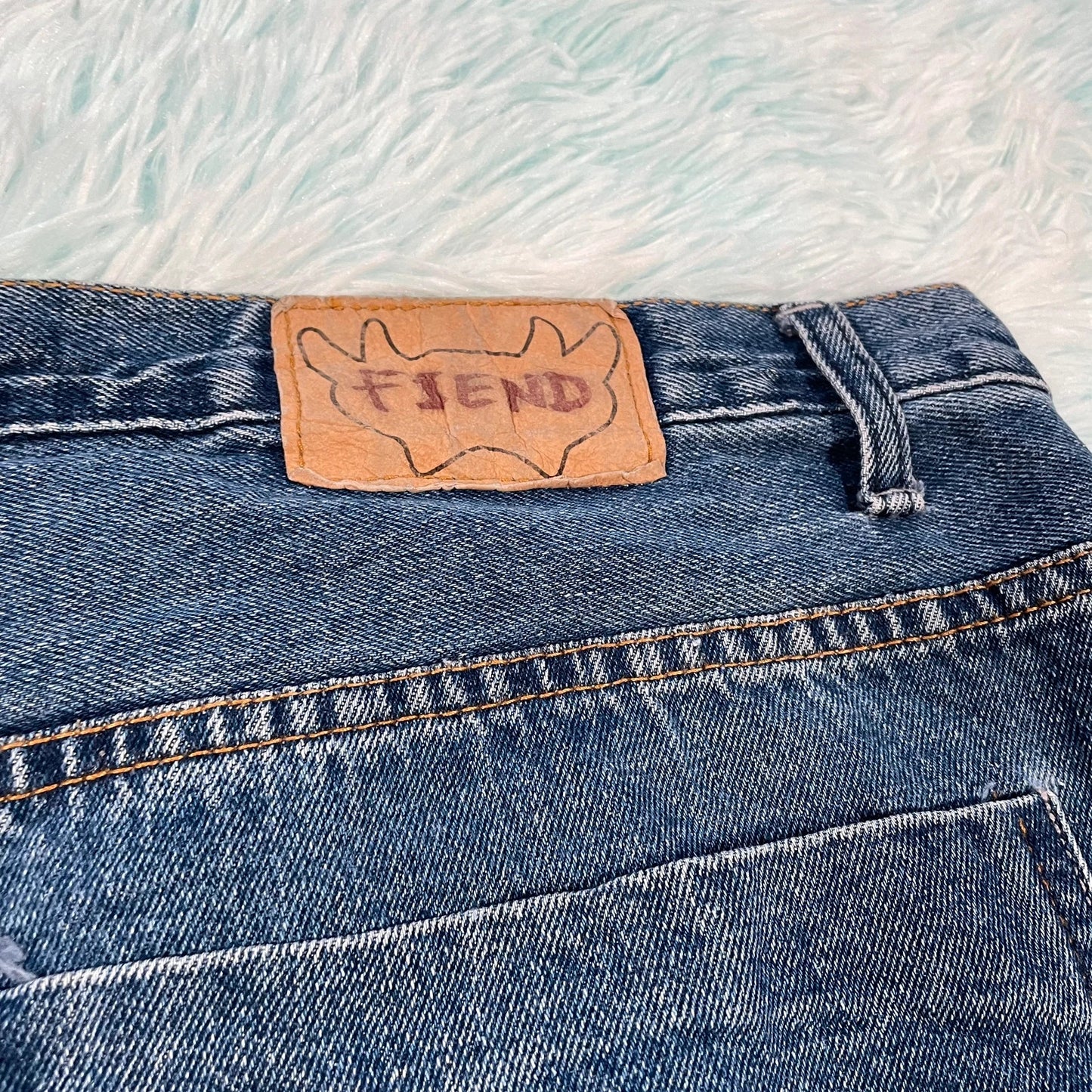 Vintage Baggy Carpenter Jean Shorts Jorts - 50W