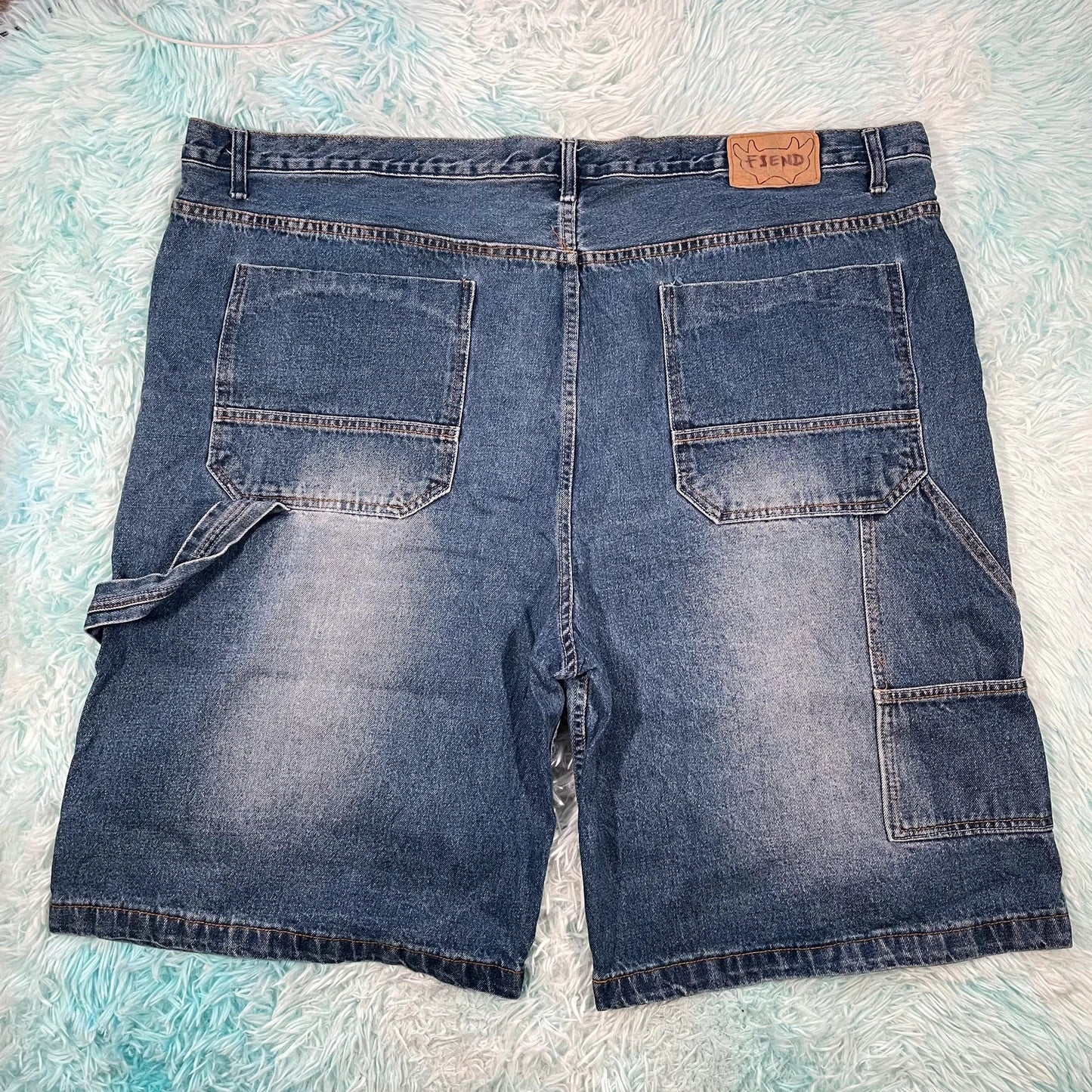 Vintage Baggy Carpenter Jean Shorts Jorts - 50W