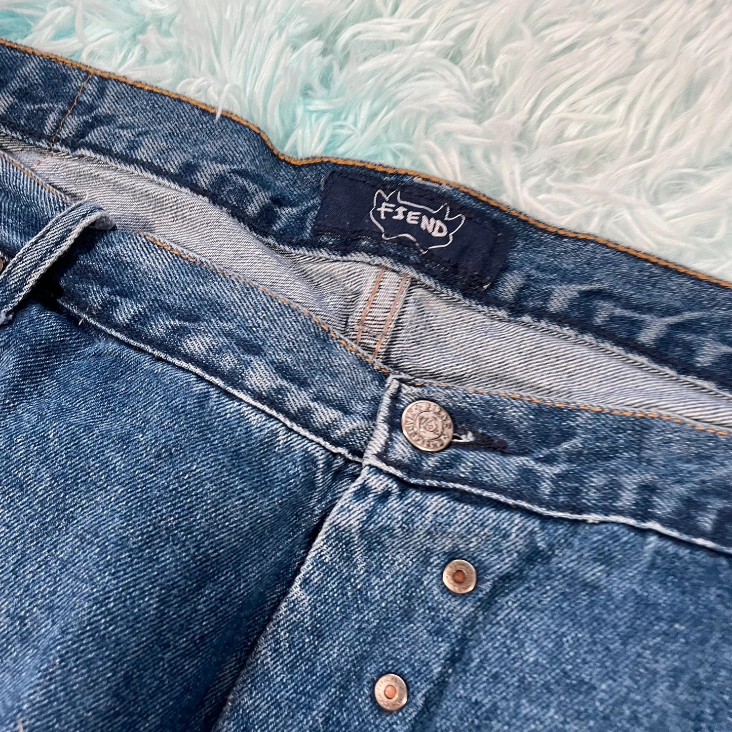 Vintage Baggy Carpenter Jean Shorts Jorts - 50W