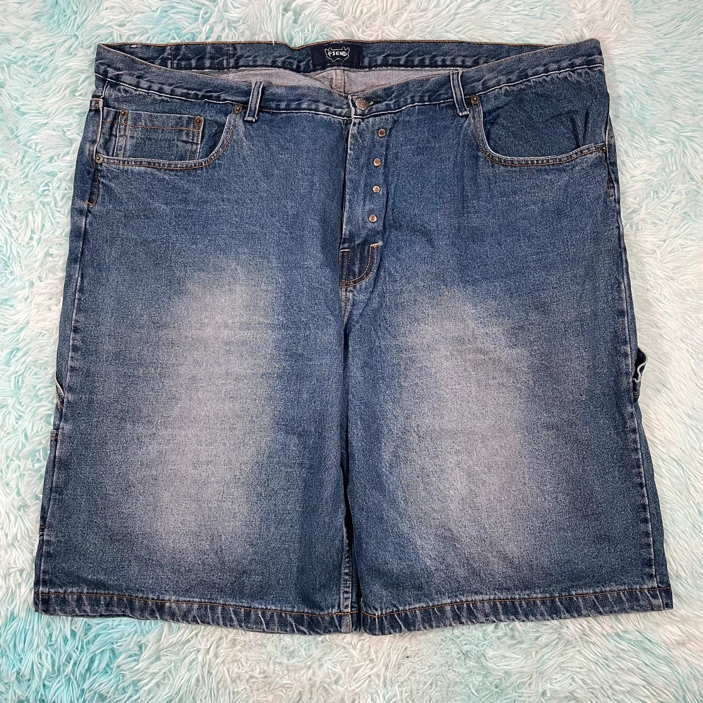 Vintage Baggy Carpenter Jean Shorts Jorts - 50W