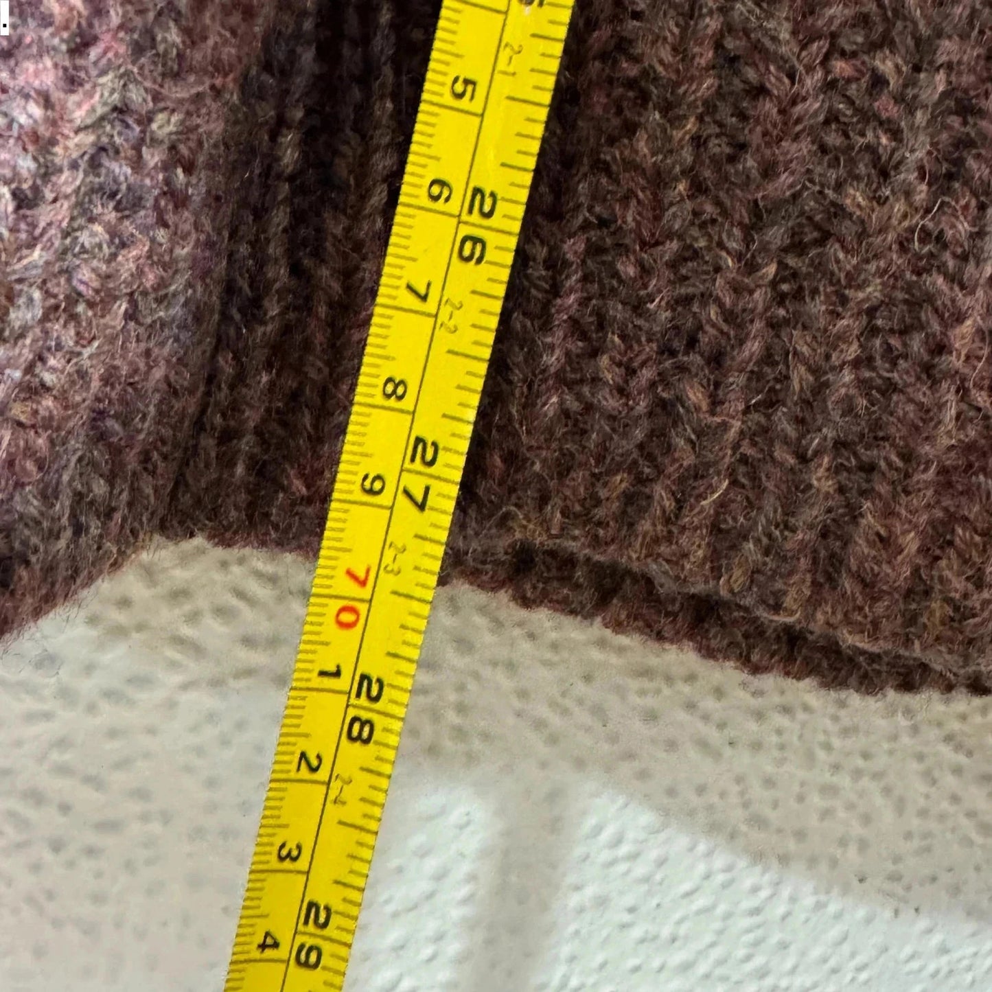 Vintage 90s Brown Chunky Knitted Jumper - Small