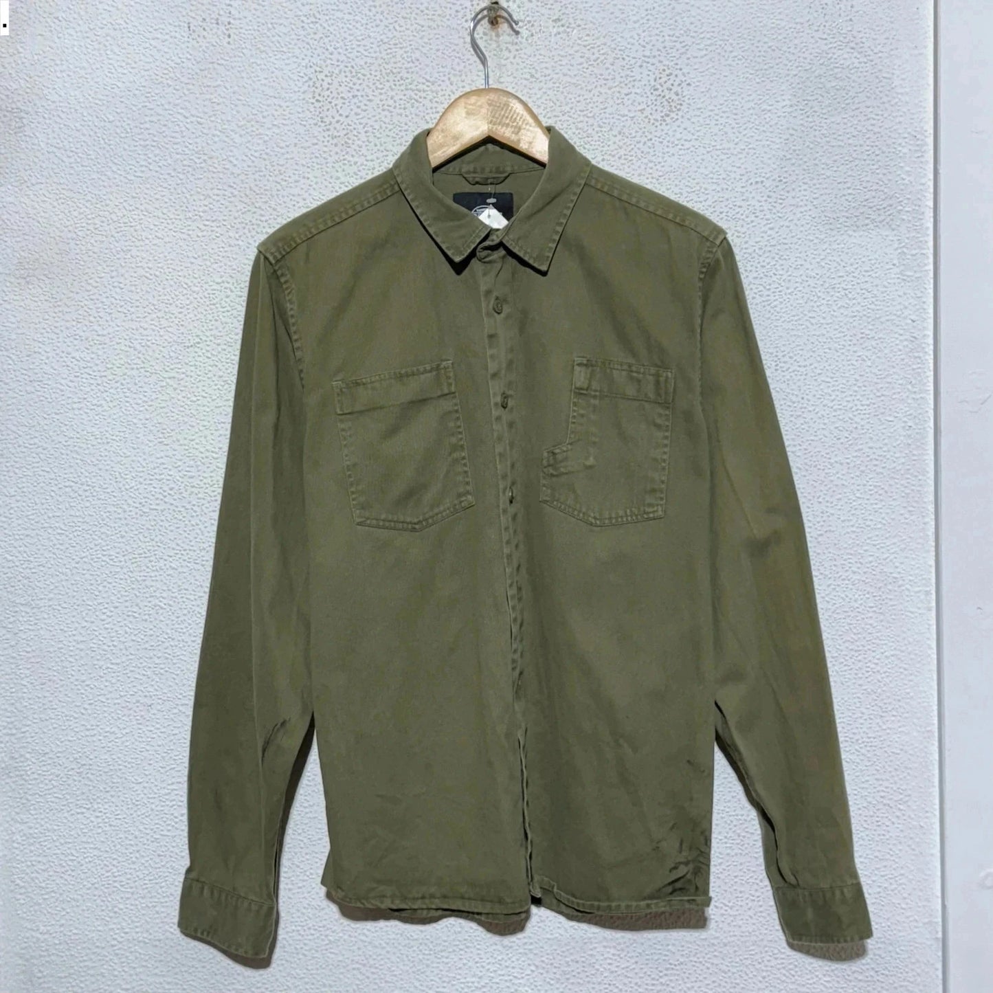 Khaki Dickies Shirt Military Style - Medium
