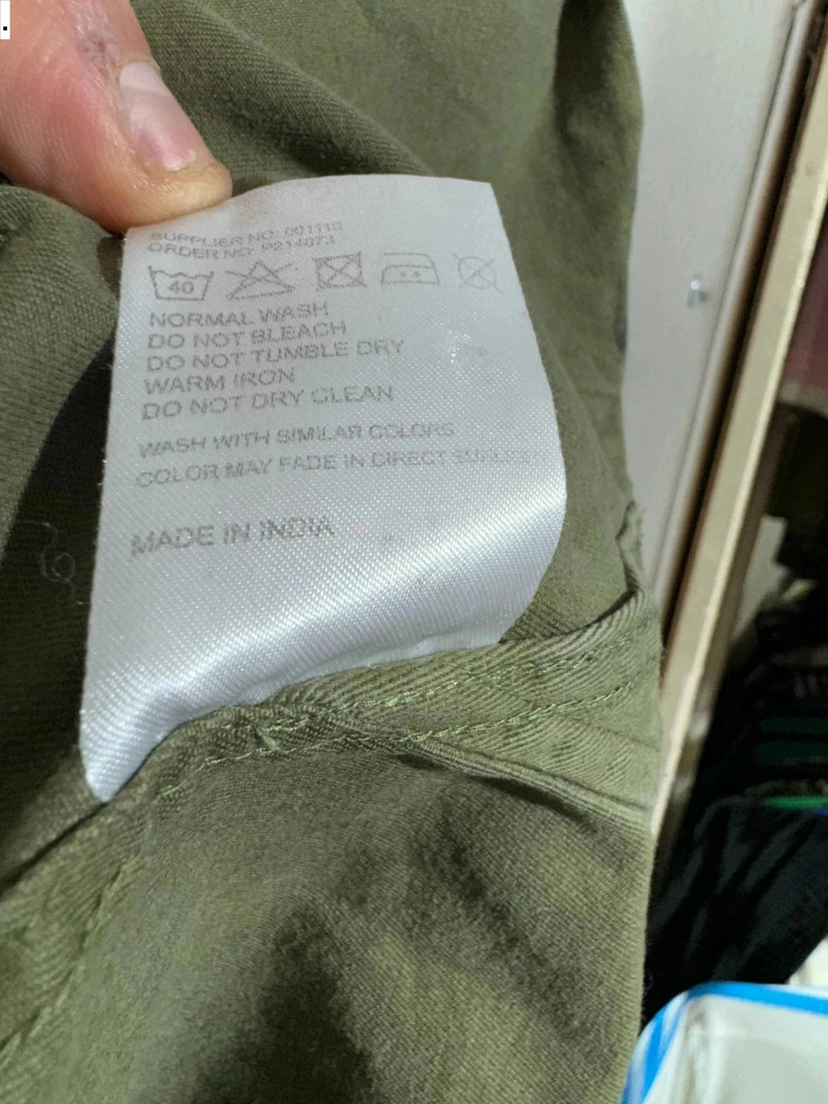 Khaki Dickies Shirt Military Style - Medium