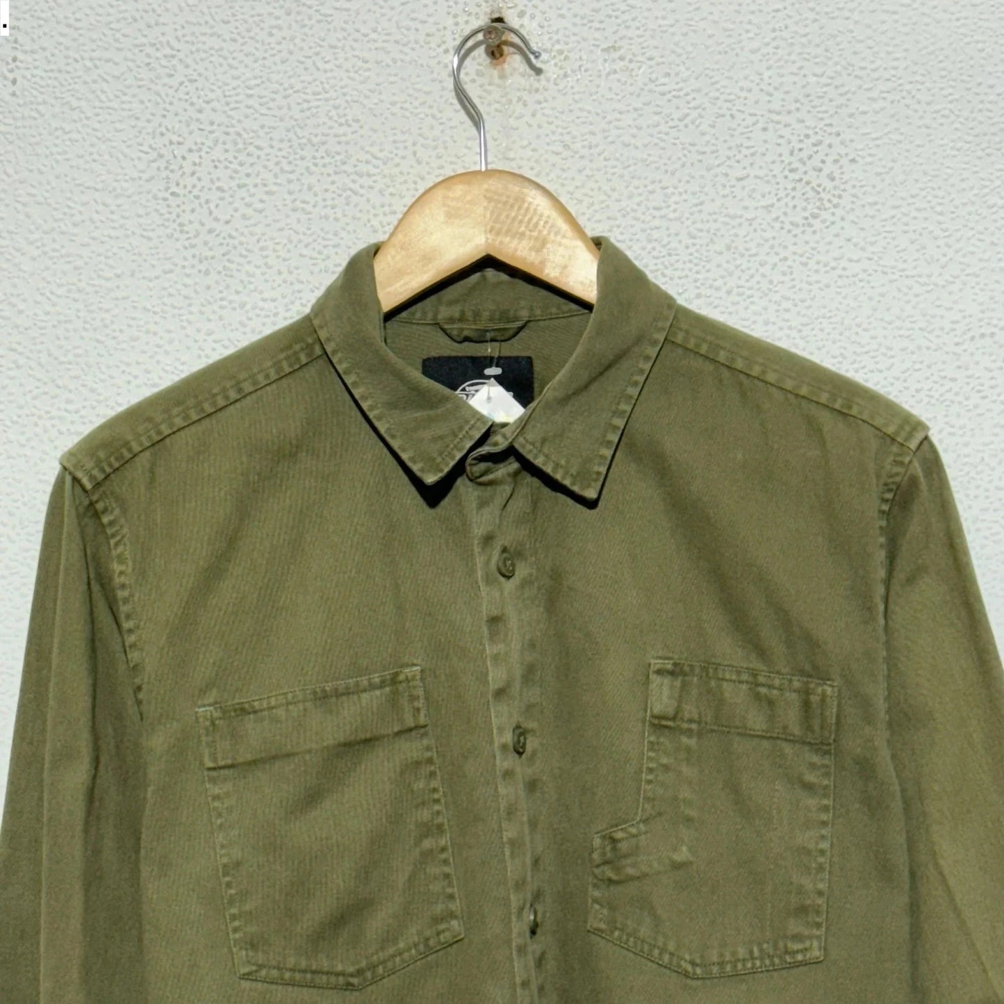 Khaki Dickies Shirt Military Style - Medium