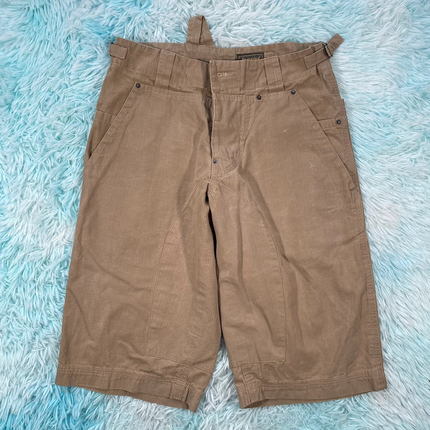 Vintage 90s Brown Baggy Shorts - Medium
