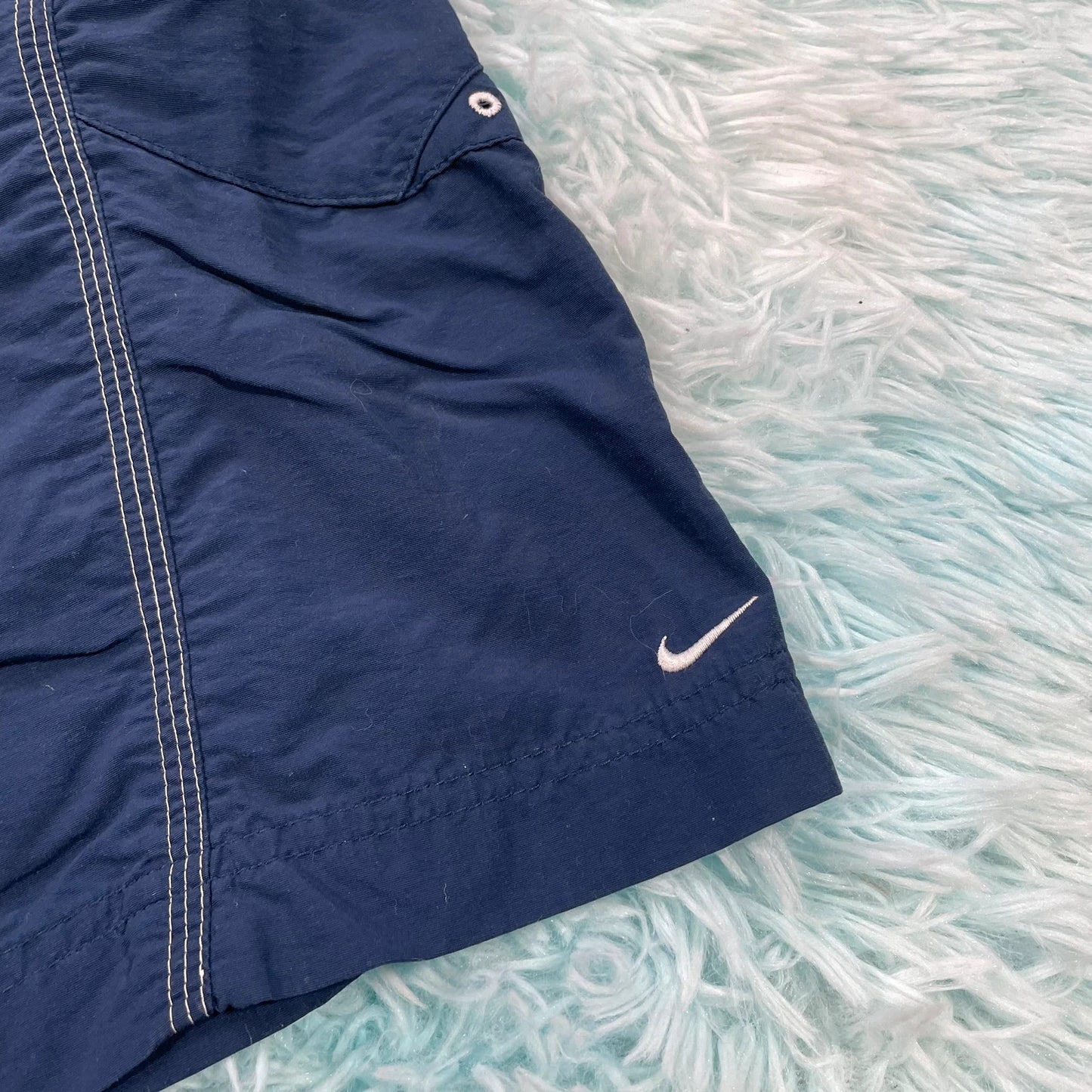Vintage 00s Navy Nike Running Shorts - Medium