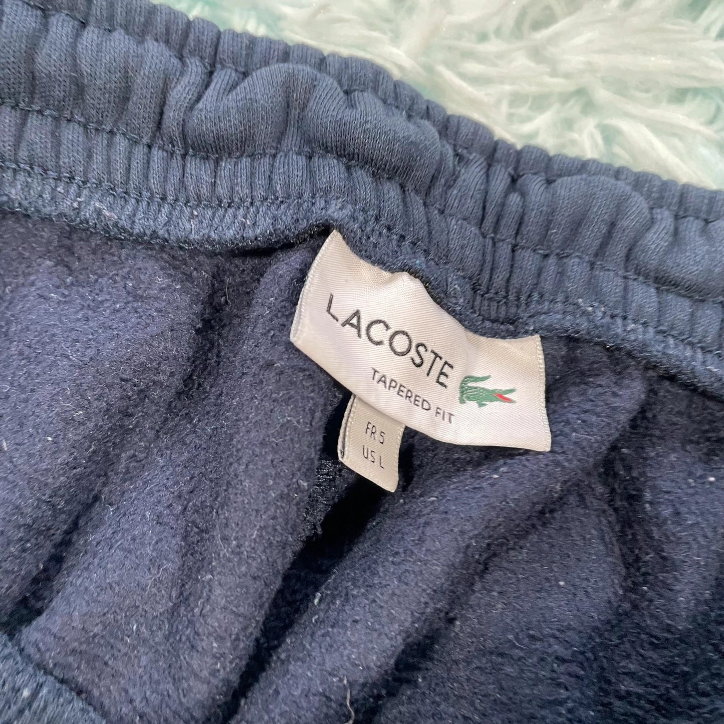 Navy Lacoste Joggers Jogging Bottoms - Large