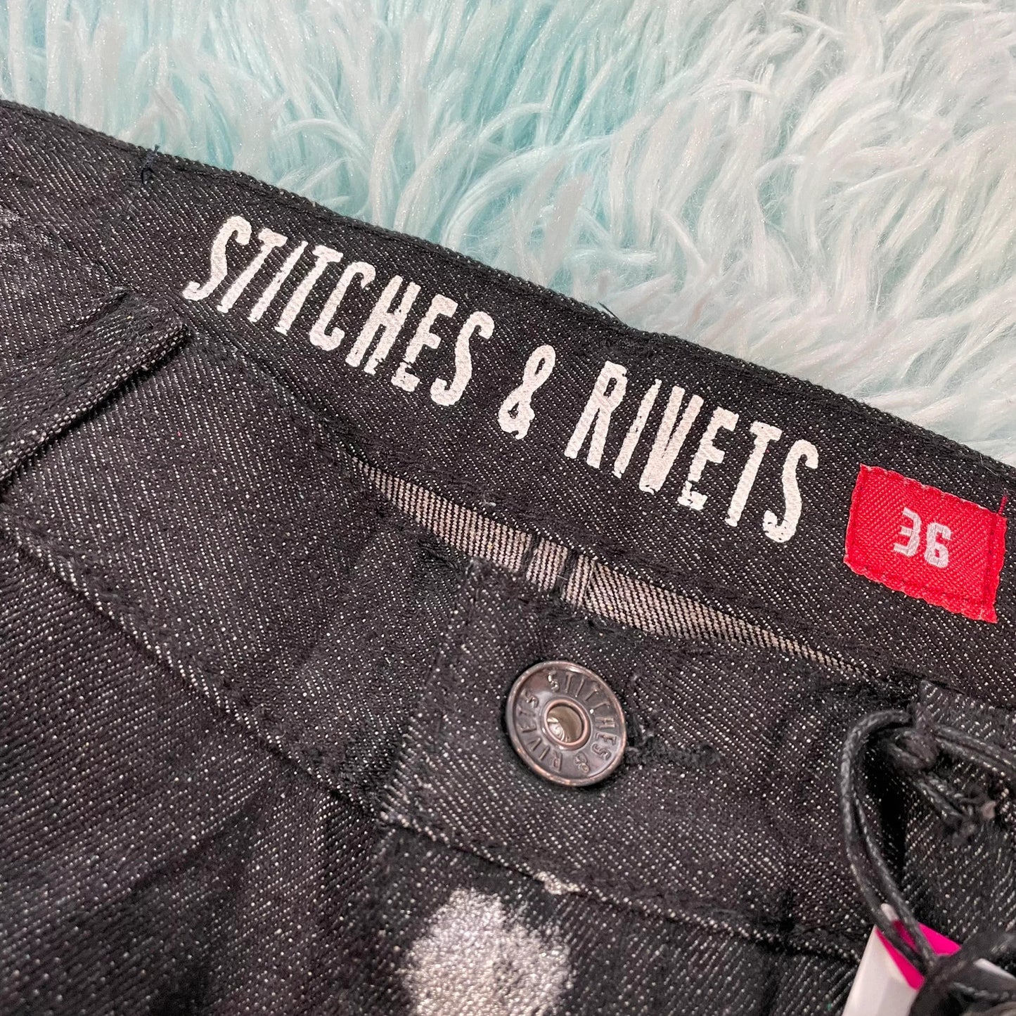 Vintage 90s Black Jean Shorts - 36W