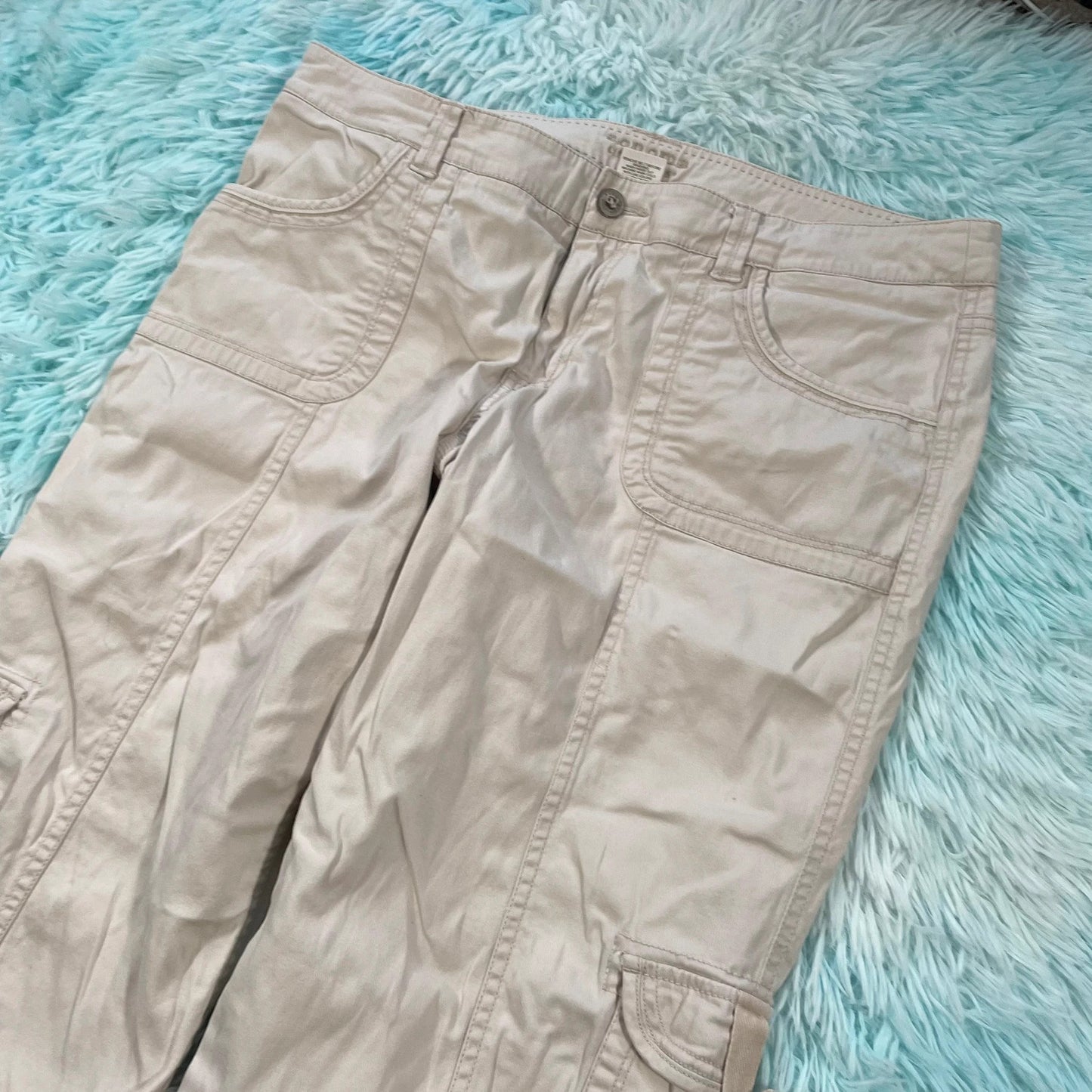 Vintage Y2K Beige Sonoma Cargo Trousers - Size 14