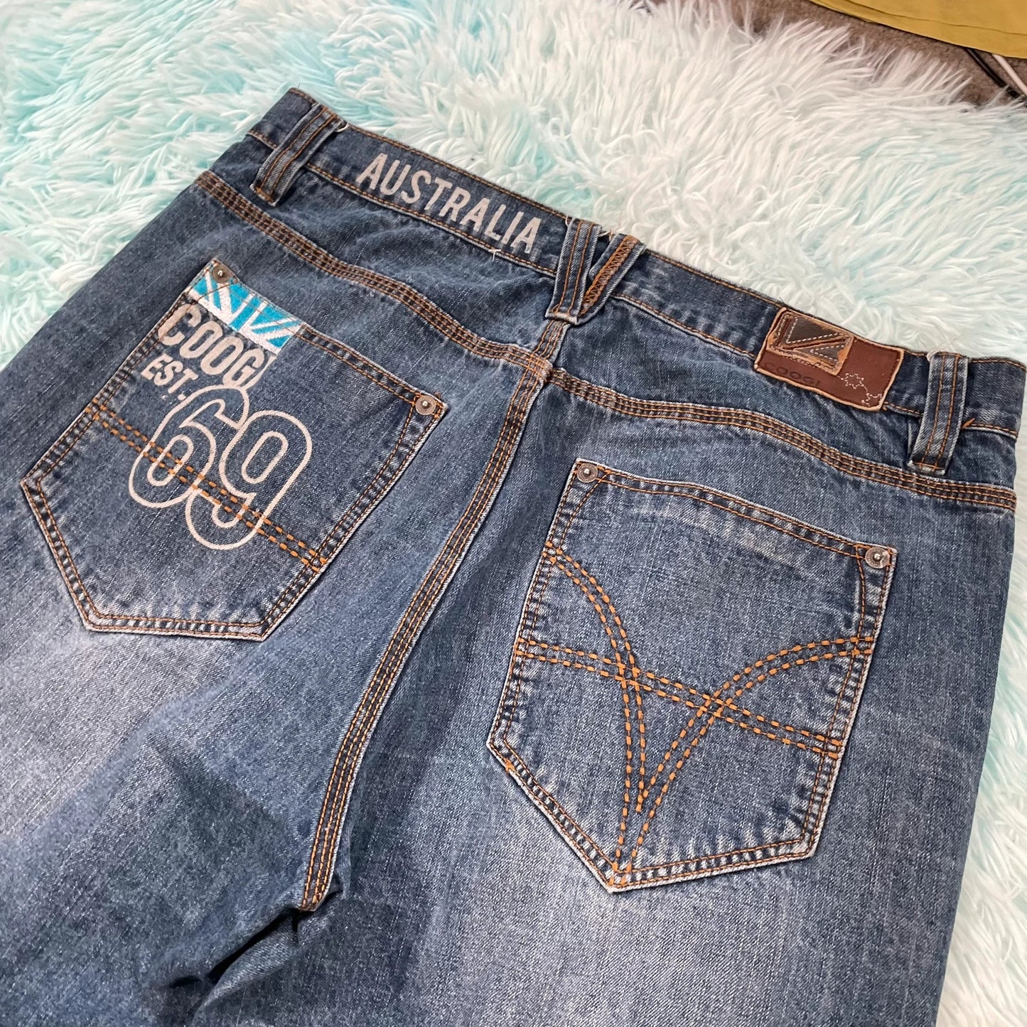 Vintage 00s Blue Coogi Jean Shorts Denim Jorts - 36W