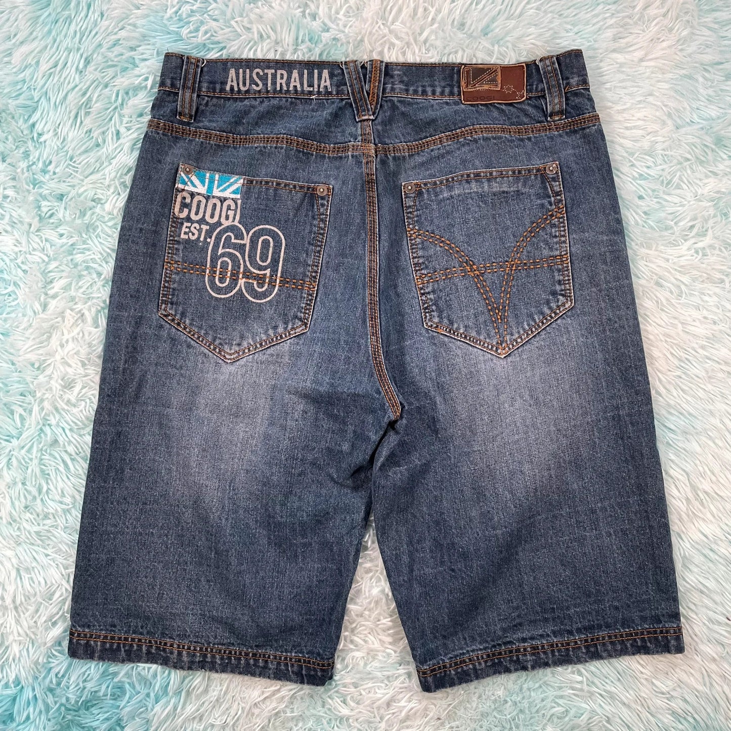 Vintage 00s Blue Coogi Jean Shorts Denim Jorts - 36W