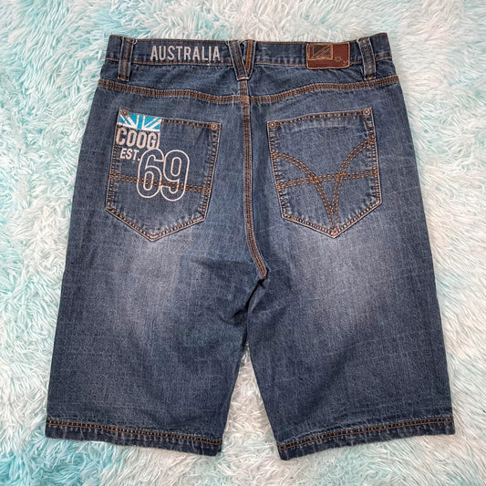 Vintage 00s Blue Coogi Jean Shorts Denim Jorts - 36W