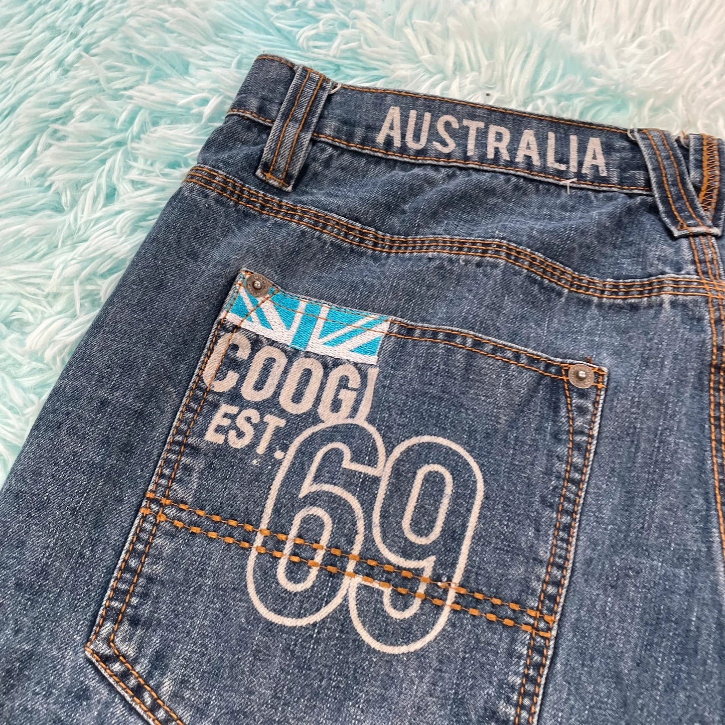 Vintage 00s Blue Coogi Jean Shorts Denim Jorts - 36W