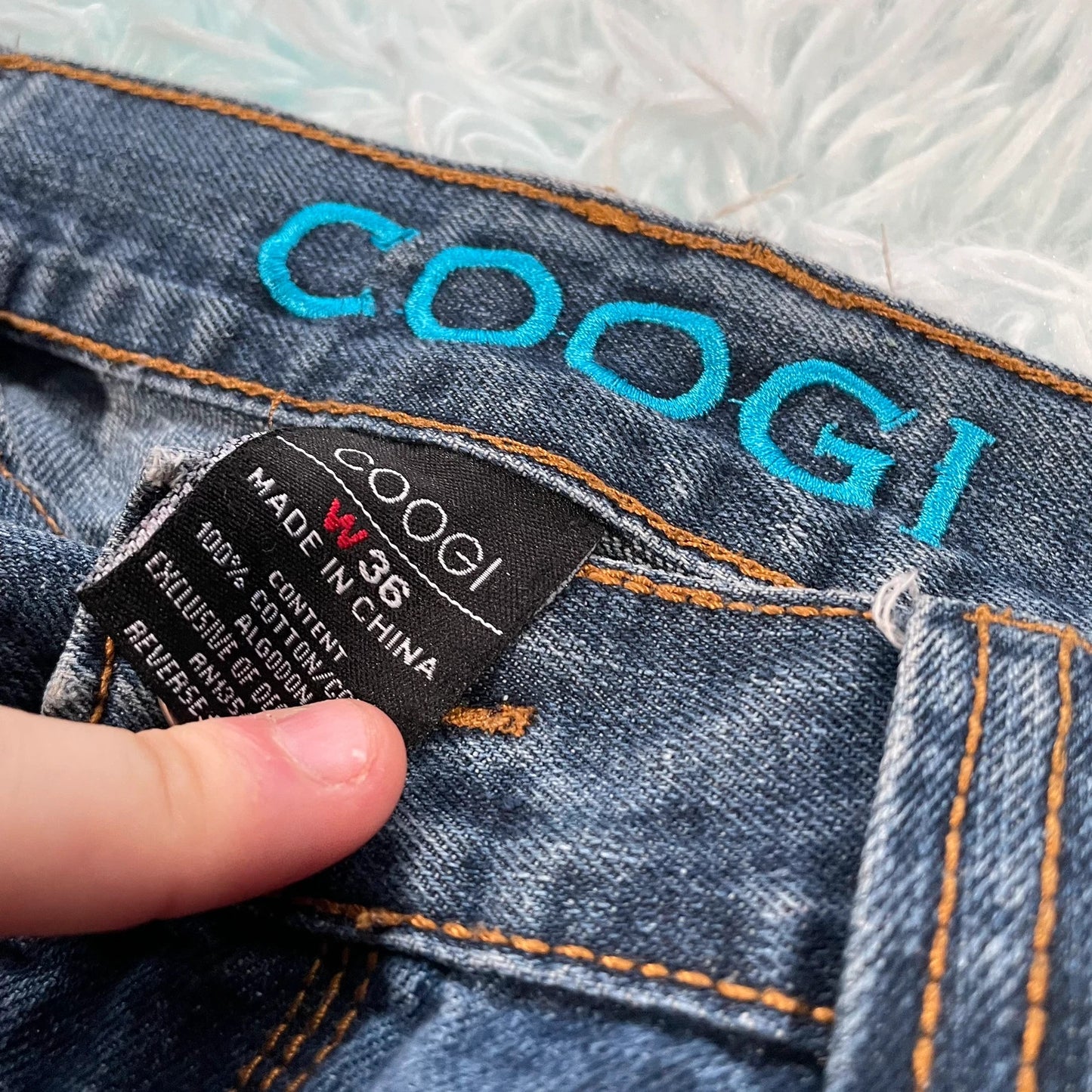 Vintage 00s Blue Coogi Jean Shorts Denim Jorts - 36W