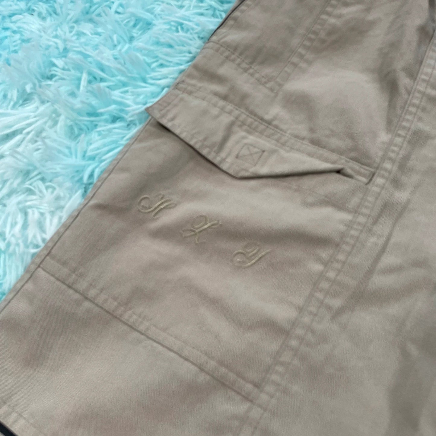 Vintage 90s Beige Running Shorts - XL