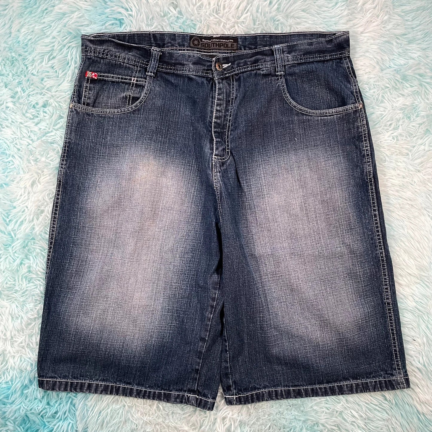 Vintage 90s Southpole Jean Shorts Denim Jorts - 42W