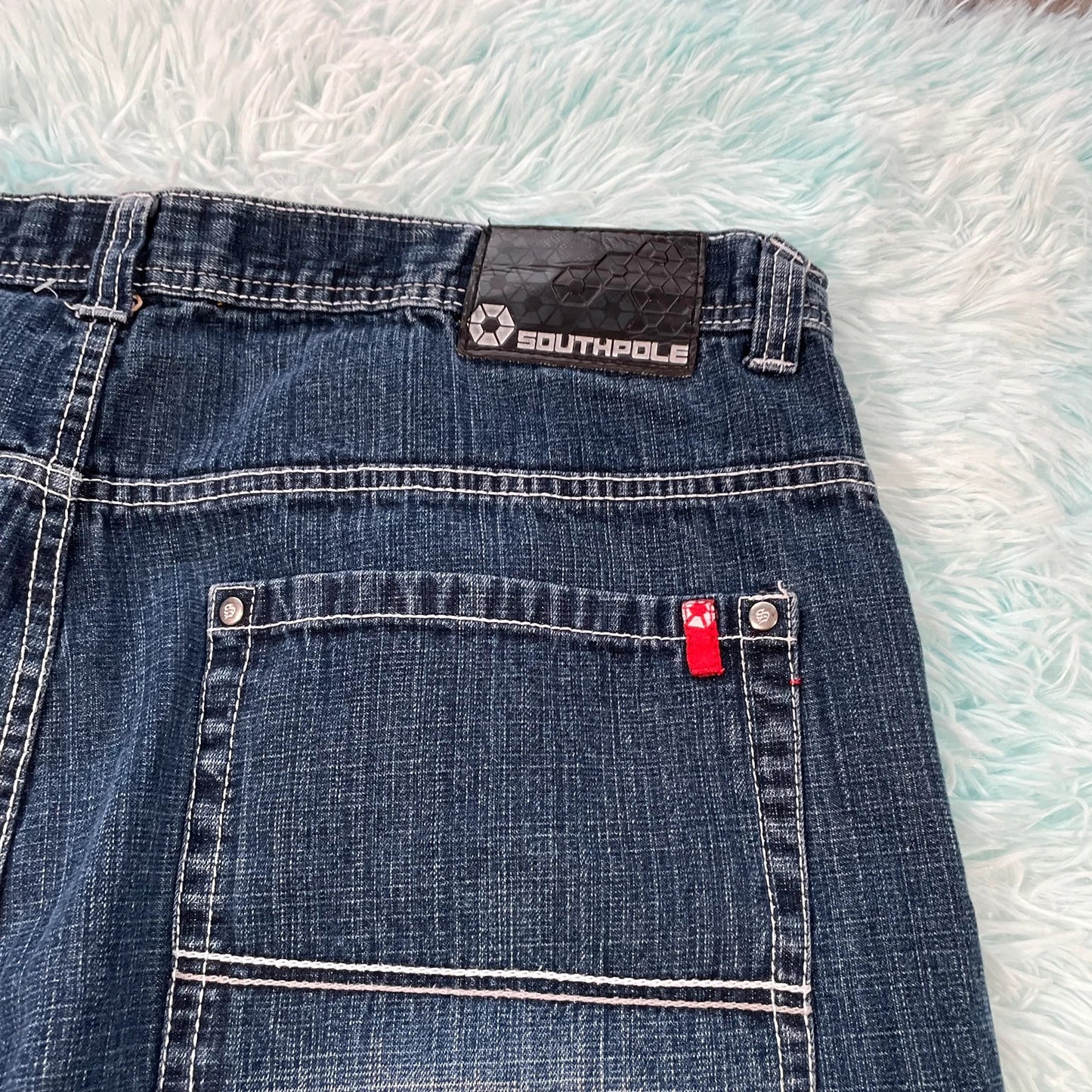 Vintage 90s Southpole Jean Shorts Denim Jorts - 42W