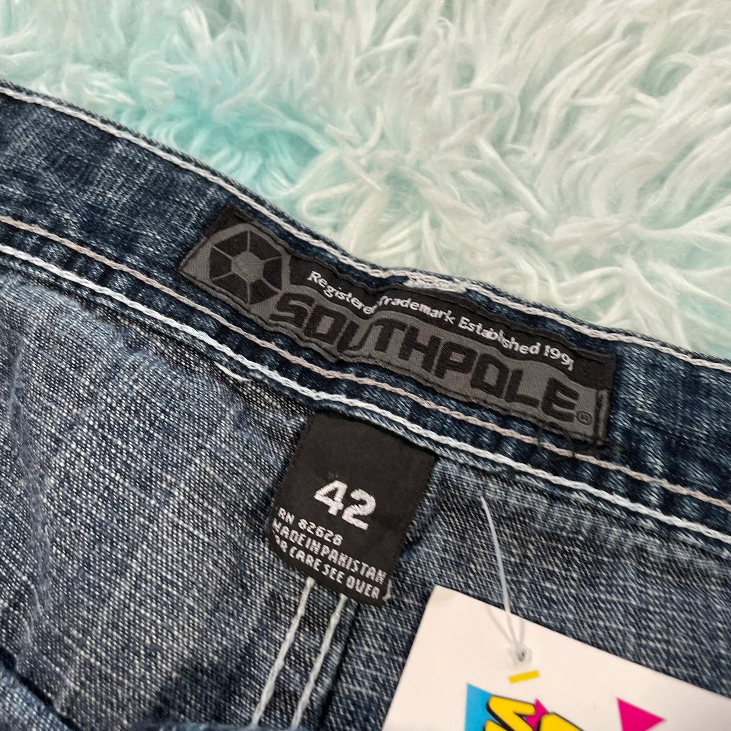 Vintage 90s Southpole Jean Shorts Denim Jorts - 42W