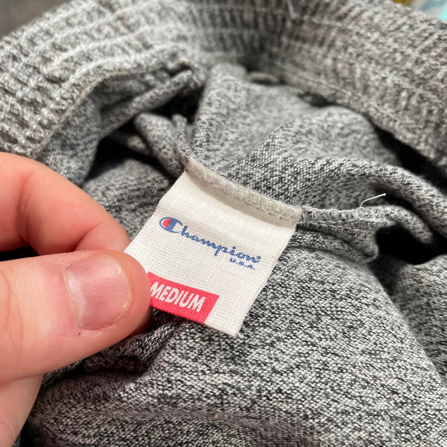 Vintage 90s Grey Champion Running Shorts - Medium