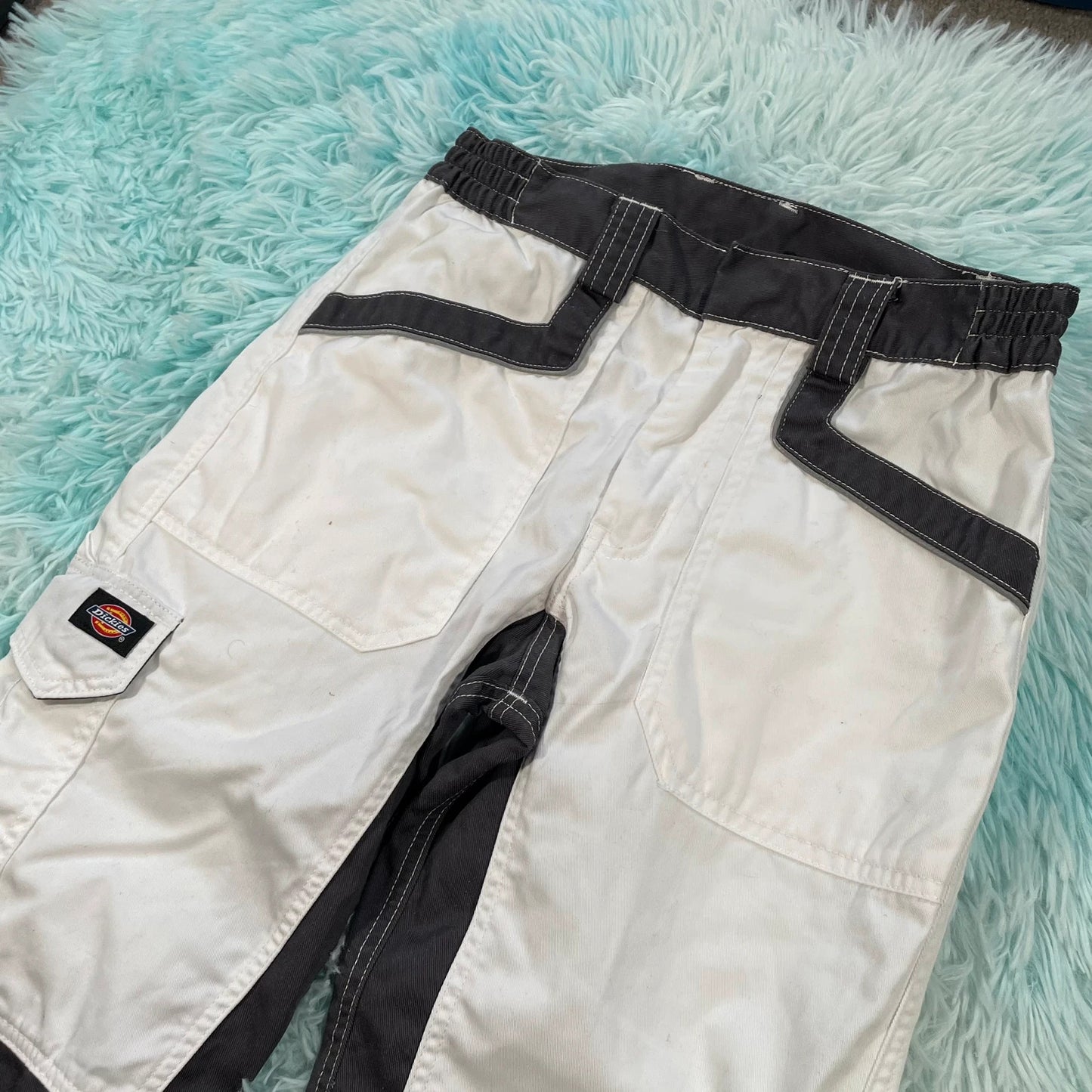 Black & White Dickies Workwear Trousers - 30W