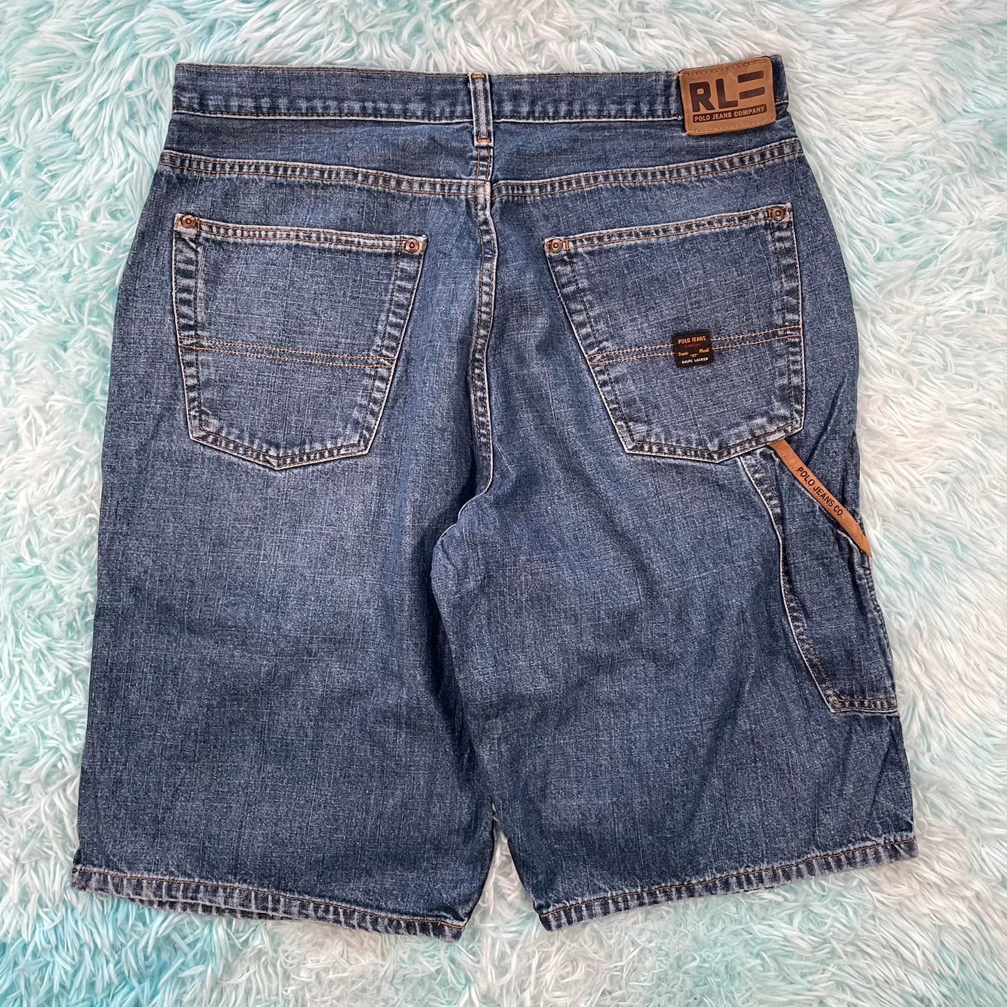 Vintage 90s Polo Ralph Lauren Jean Shorts Jorts - 34W